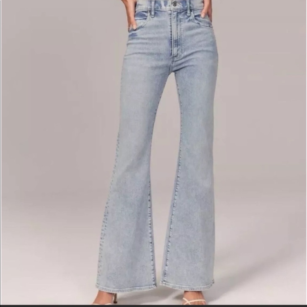 Abercrombie & Fitch The Flare Ultra High Rise Denim Jeans